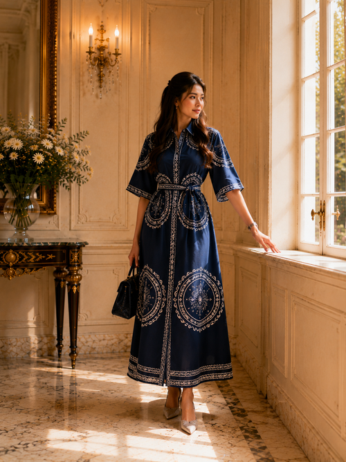 Robe Longue Nuit Royale – Élégance Signature