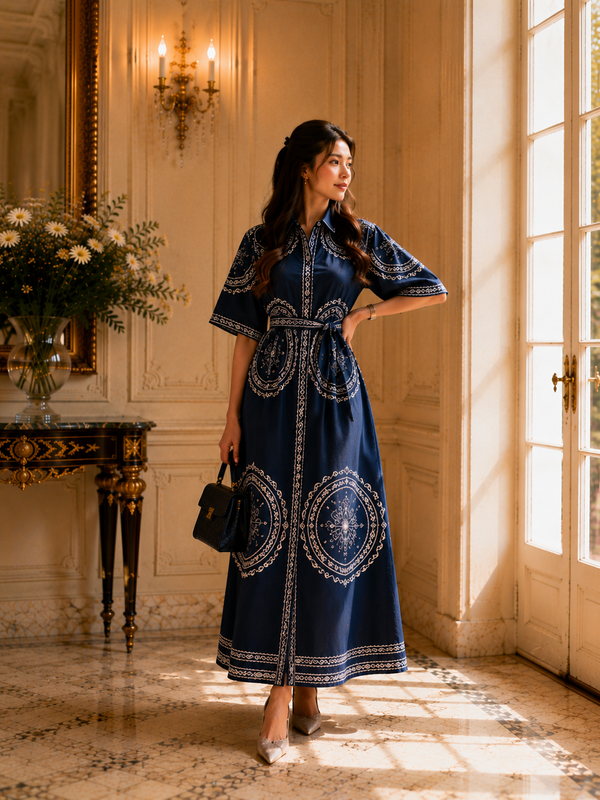 Robe Longue Nuit Royale – Élégance Signature