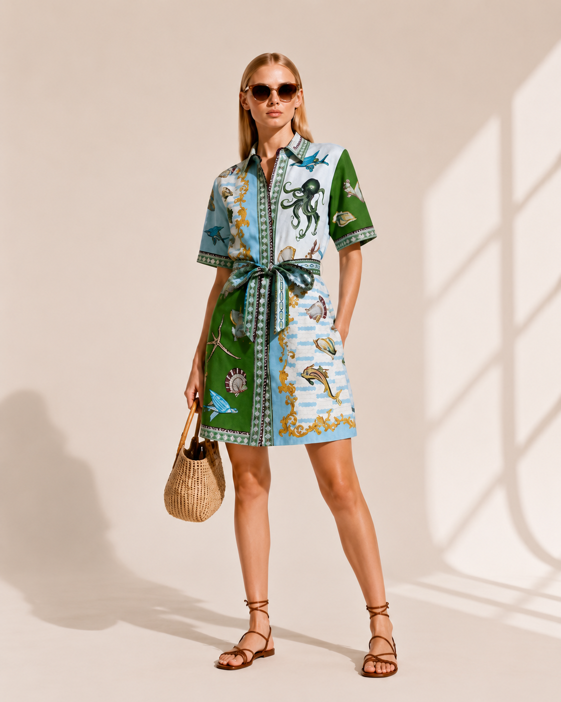 Robe chemise courte Riviera