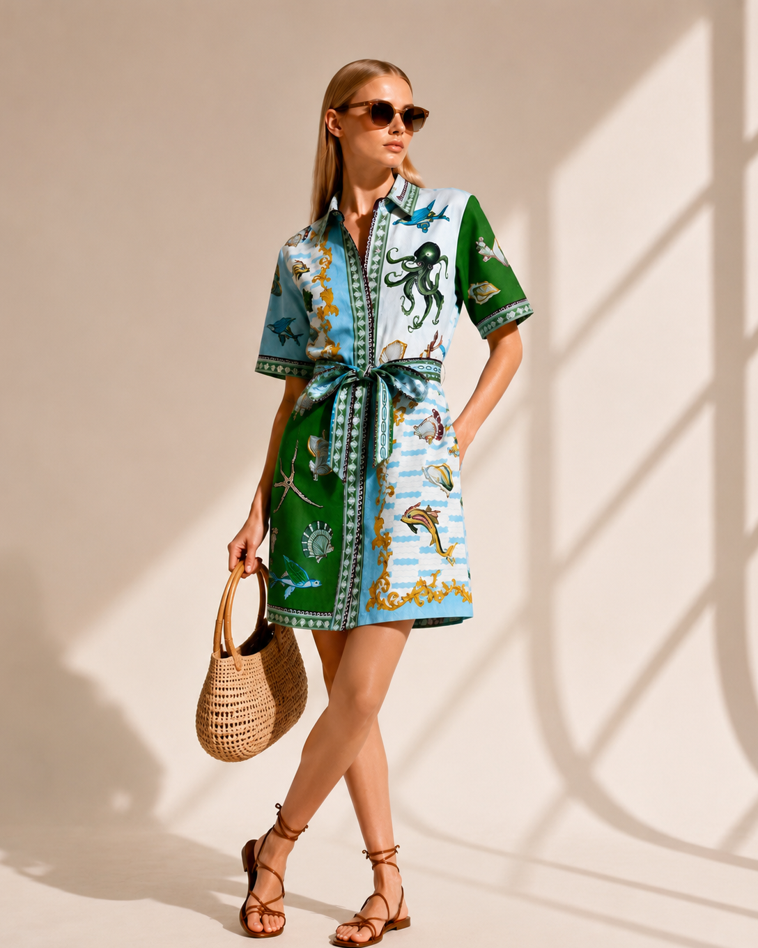Robe chemise courte Riviera